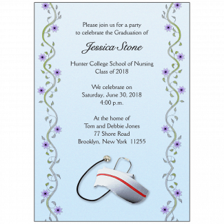 Graduation Party Invitation - Nursing School