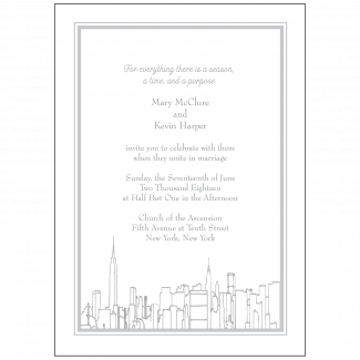 New York Theme Invitation New York Theme Invitation