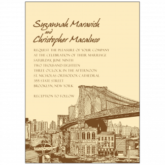 New York Theme Invitation New York Theme Invitation