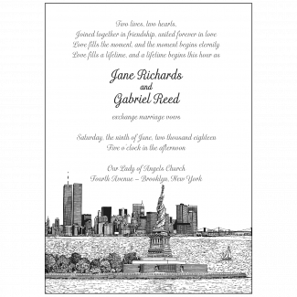 New York Theme Invitation New York Theme Invitation