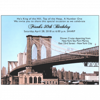New York Theme Invitation New York Theme Invitation