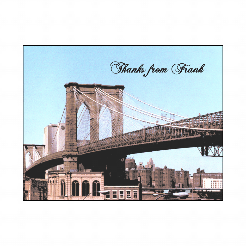 Cover of Thank You Card