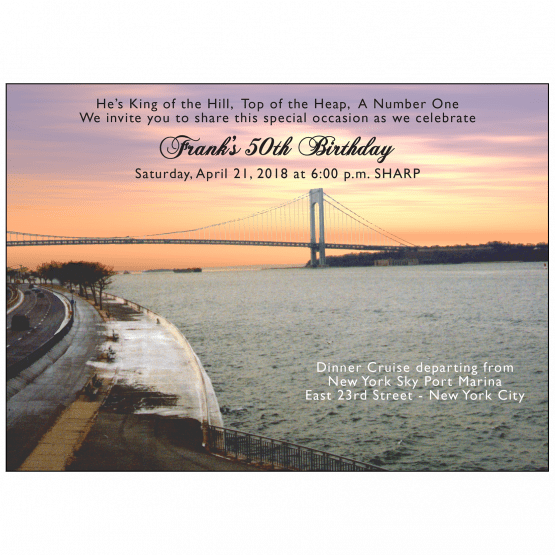 New York Theme Invitation