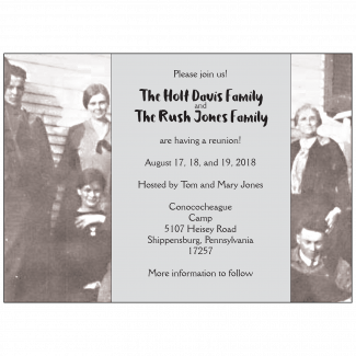 Family Reunion Invitation Family Reunion Invitation