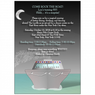 Cruise Party Invitation Cruise Party Invitation