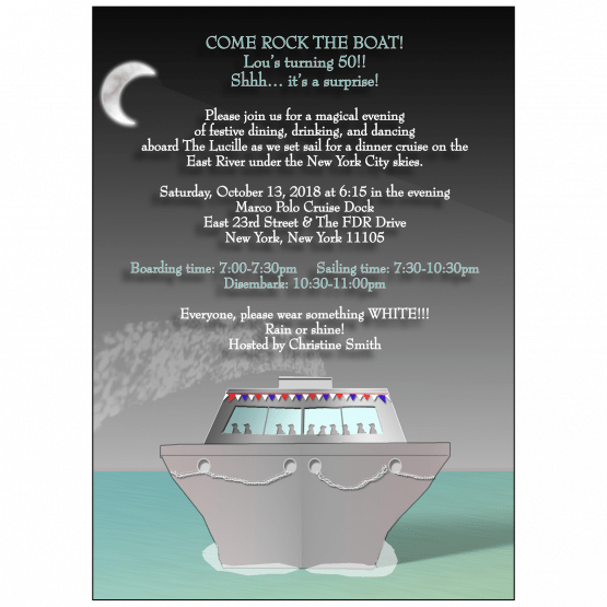 Cruise Party Invitation