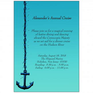 Cruise Party Invitation Cruise Party Invitation