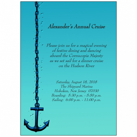 Cruise Party Invitation Cruise Party Invitation