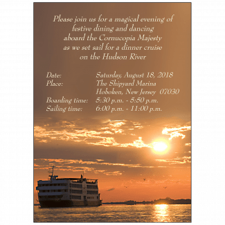 Cruise Party Invitation Cruise Party Invitation