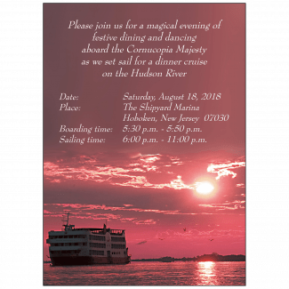 Cruise Party Invitation Cruise Party Invitation