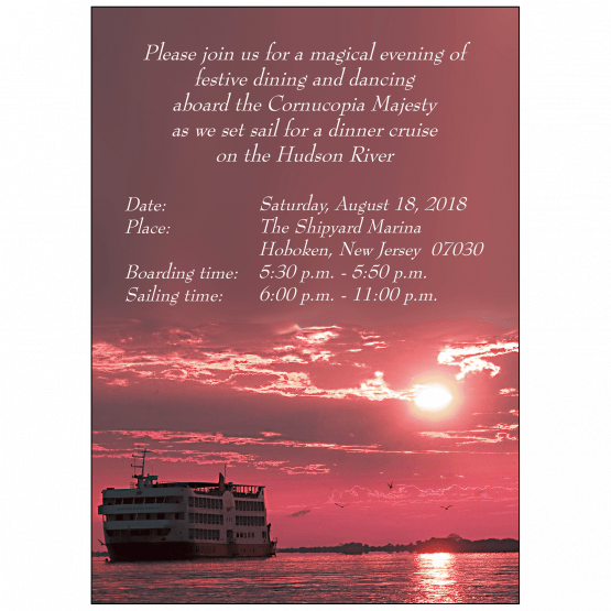 Cruise Party Invitation Cruise Party Invitation