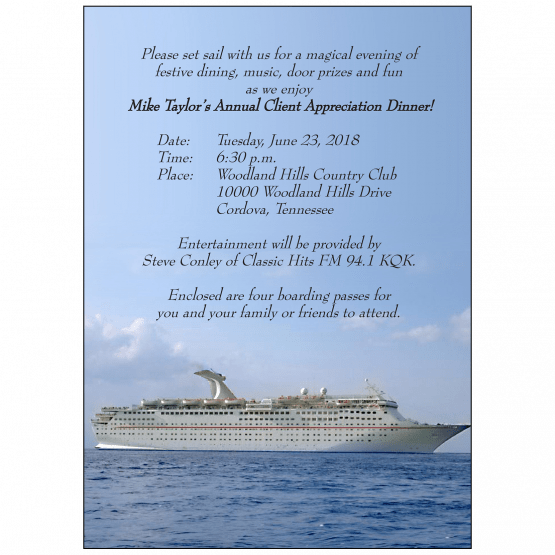 Cruise Party Invitation Cruise Party Invitation