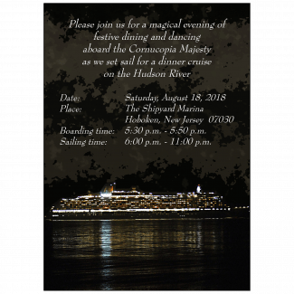 Cruise Party Invitation Cruise Party Invitation
