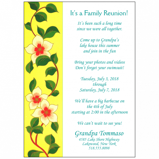 Family Reunion Invitation Family Reunion Invitation