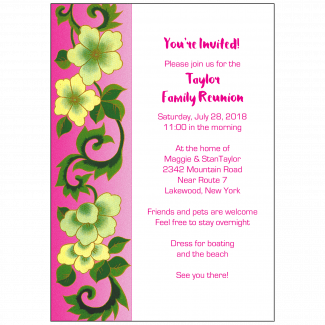 Family Reunion Invitation Family Reunion Invitation