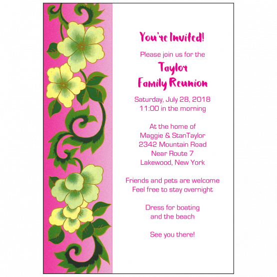 Family Reunion Invitation