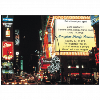 New York Theme Invitation New York Theme Invitation