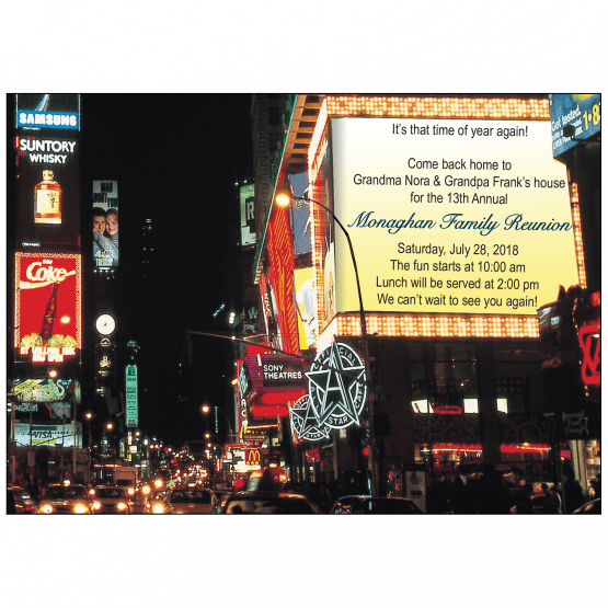 New York Theme Invitation