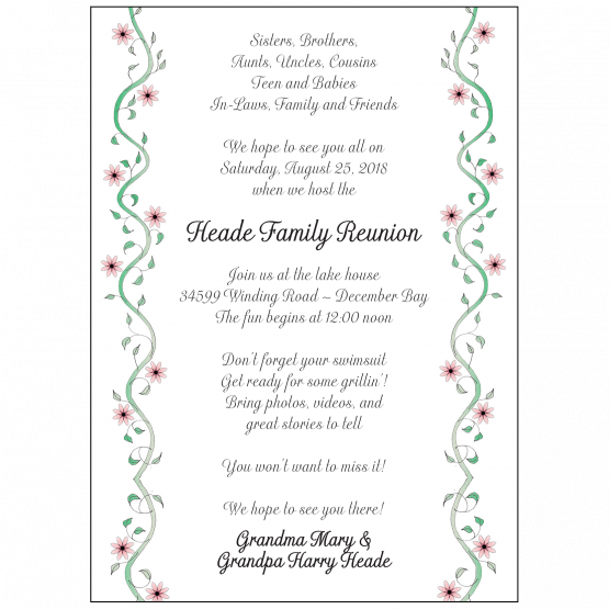 Family Reunion Invitation