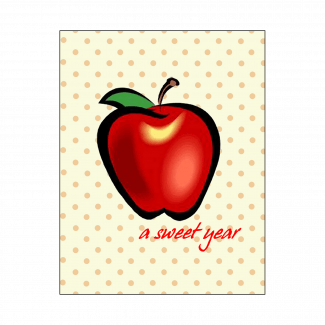 Cover of Jewish New Year Rosh Hashanah Card