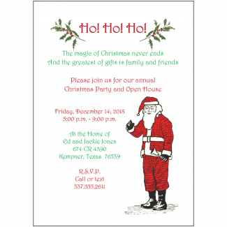 Christmas Holiday Party Invitation