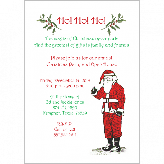 Christmas Holiday Party Invitation