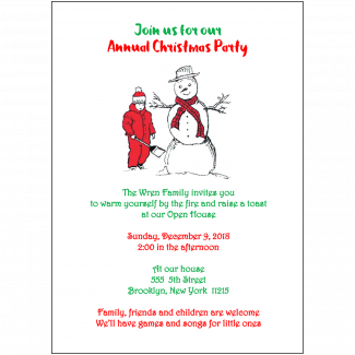 Christmas Holiday Party Invitation