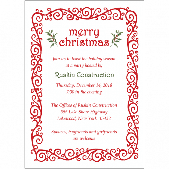 Christmas Holiday Party Invitation Christmas Holiday Party Invitation