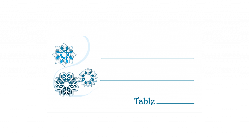 Christmas Holiday Party Place Card