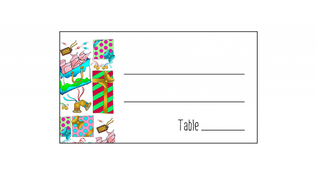 Christmas Holiday Party Place Card