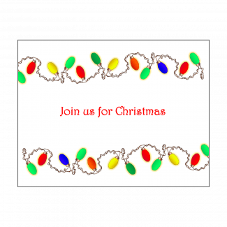 Christmas Holiday Fill-in Invitation