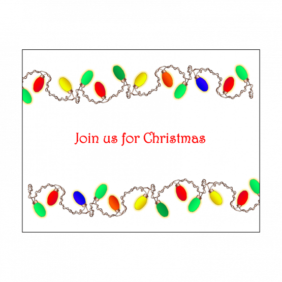 Christmas Holiday Fill-in Invitation