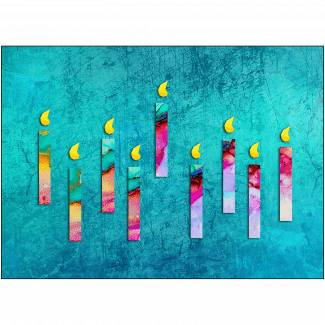 Hanukkah Card with Menorah