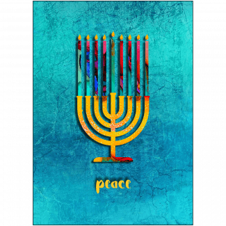 Hanukkah Card with Menorah