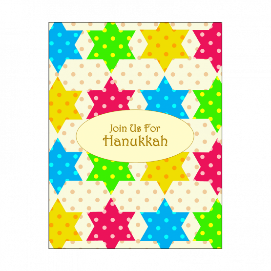 Hanukkah Party Fill-in Invitation