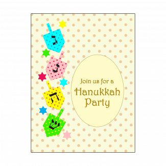 Hanukkah Party Fill-in Invitation Hanukkah Party Fill-in Invitation