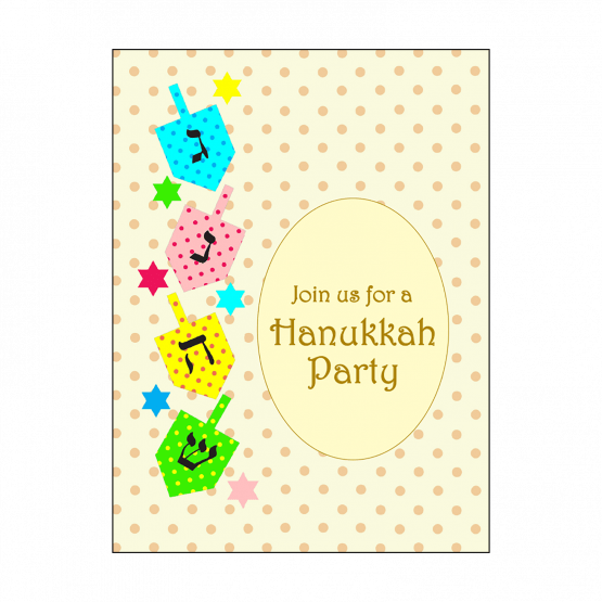 Hanukkah Party Fill-in Invitation
