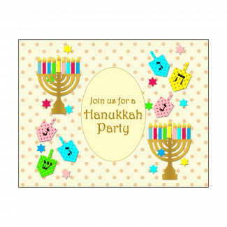 Hanukkah Party Fill-in Invitation Hanukkah Party Fill-in Invitation