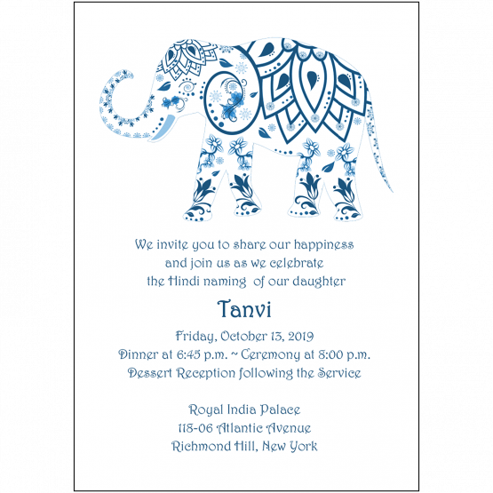 Namkaran Hindi Baby Naming Invitation