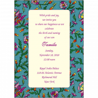 Namkaran Hindi Baby Naming Invitation