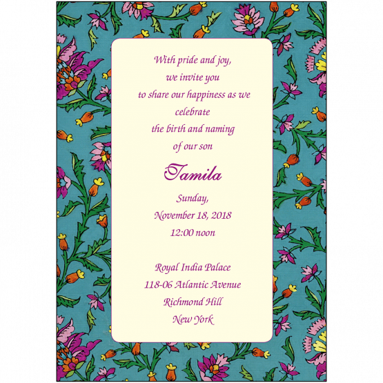 Namkaran Hindi Baby Naming Invitation Namkaran Hindi Baby Naming Invitation